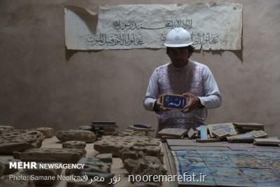 مرمت كاشی كاری مسجد جامع هرات به دست هنرمندان افغانستانی