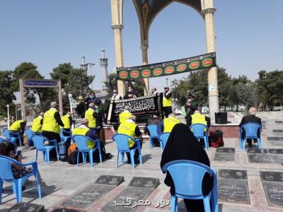 آیین بدرقه خدام اربعین موکب علی بن موسی الرضا(ع) گلستان انجام شد